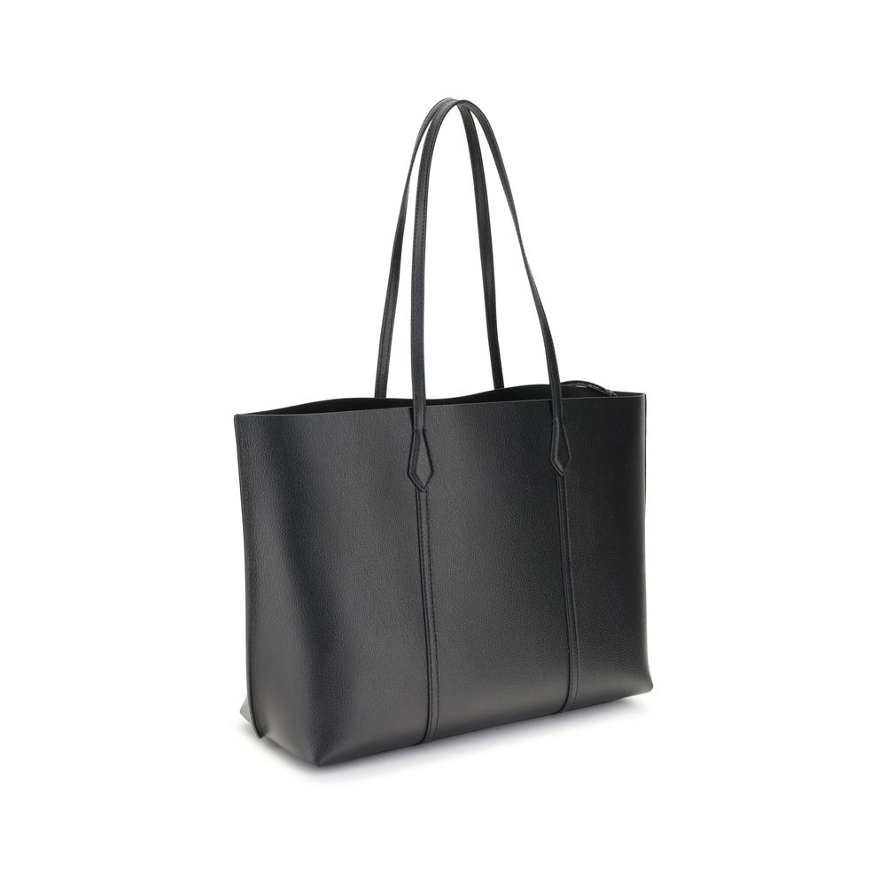 Tory Burch Schwarze Kalbsleder Bos Taurus Handtasche