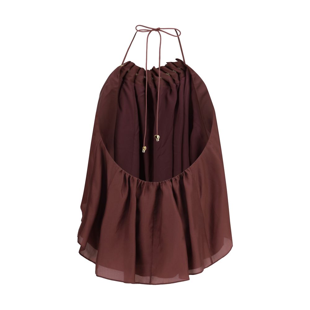 Zimmermann Seidenbluse in Bordeaux