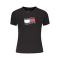 Tommy Hilfiger Schwarzes Baumwoll-T-Shirt für Damen