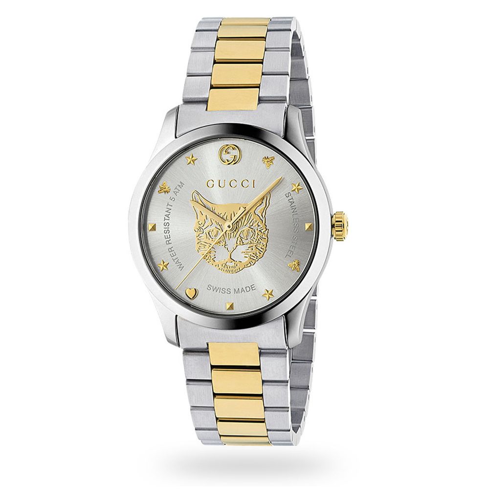 Gucci Silberne Edelstahl-Dresswatch