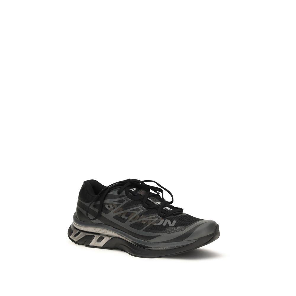 MM6 Schwarze Polyamid-Sneaker für Sport