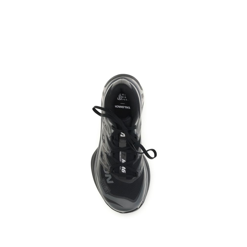MM6 Schwarze Polyamid-Sneaker für Sport