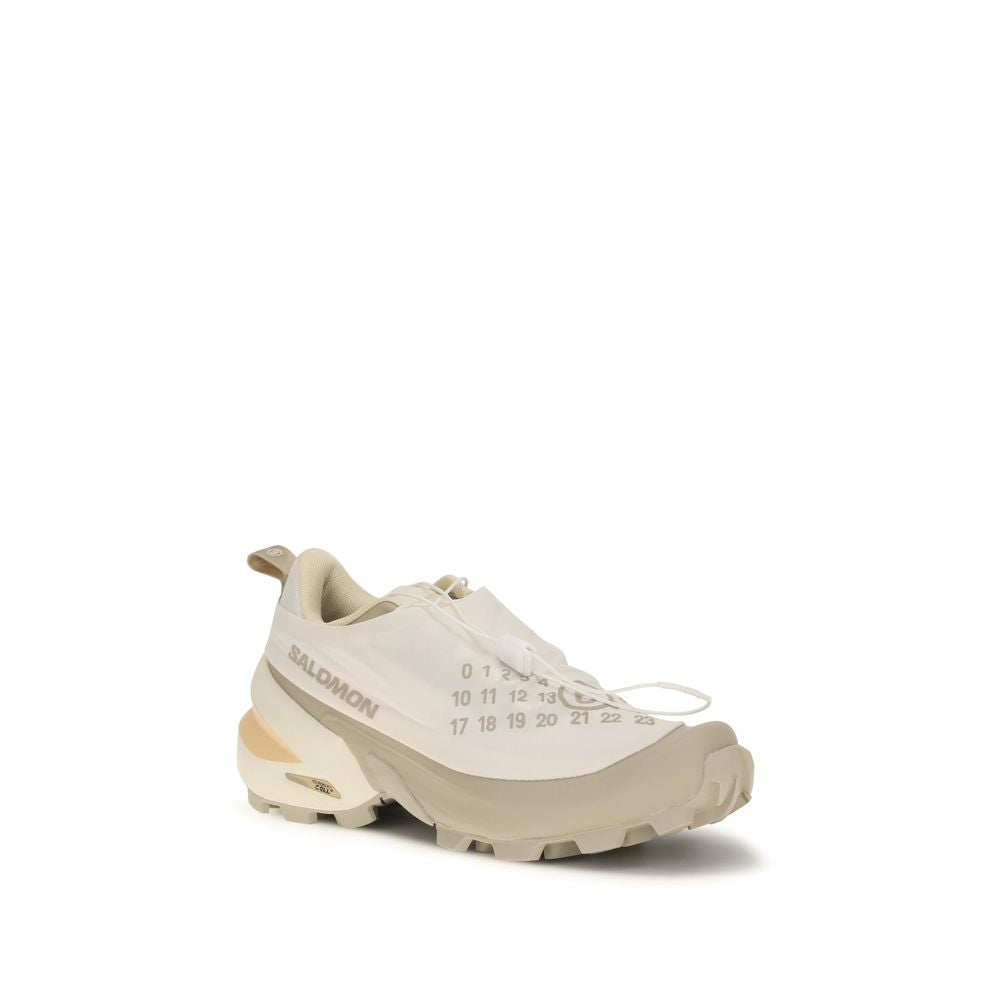 MM6 Weiße Sneaker aus Nylon im Athletic-Look