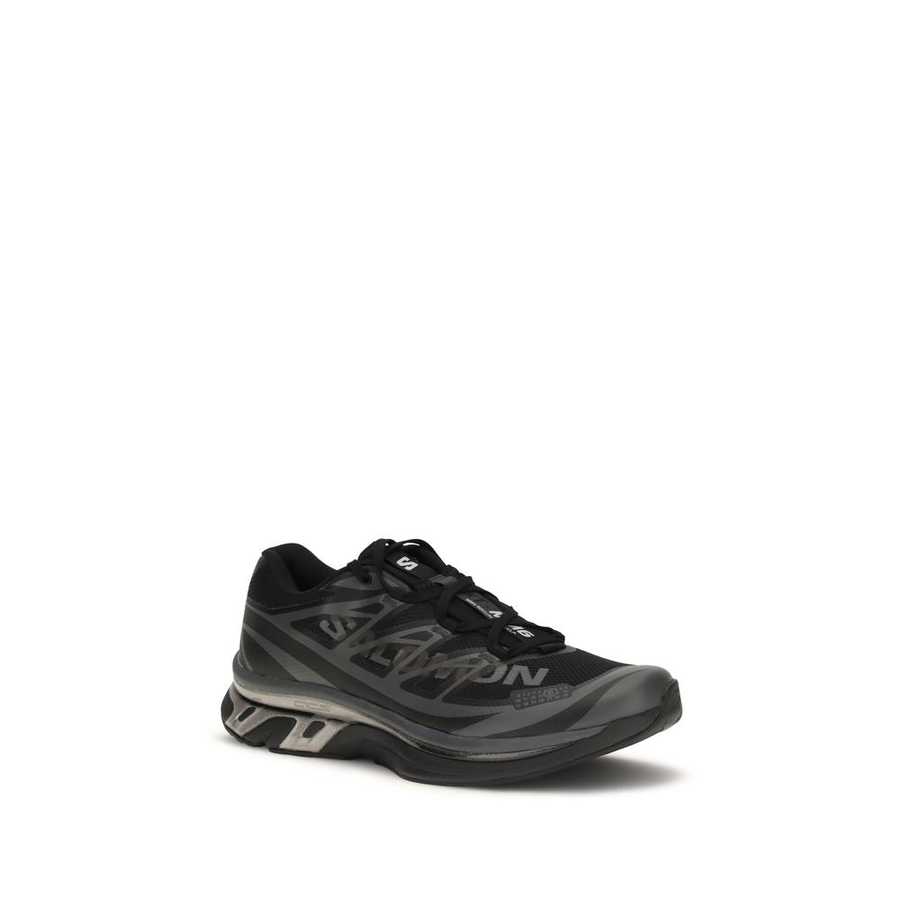 MM6 Schwarze Polyamid-Sneaker für Sport