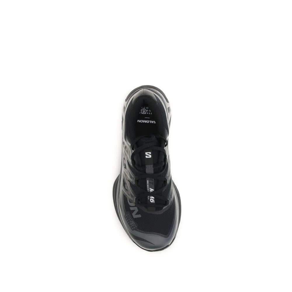 MM6 Schwarze Polyamid-Sneaker für Sport