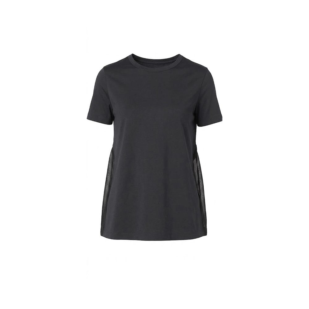 Herno Schwarzes Baumwoll-T-Shirt