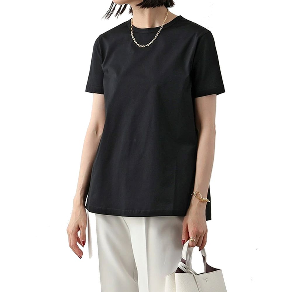 Herno Schwarzes Baumwoll-T-Shirt