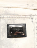 Dolce & Gabbana Beige Tie Dye Baumwoll Straight Herren Jeans
