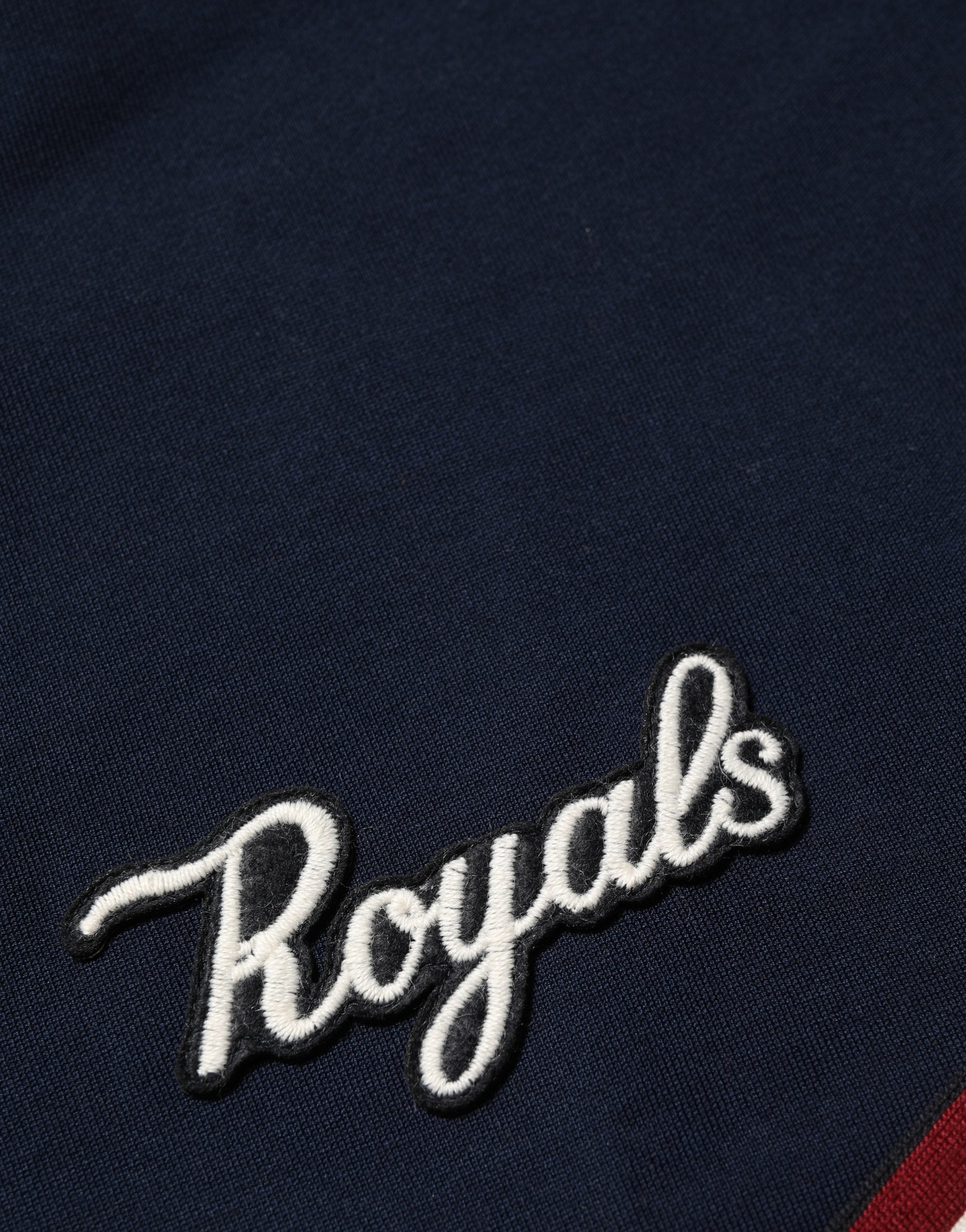 Dolce & Gabbana Blau-rotes Sweatshirt "Royals" mit Patch-Applikationen