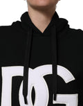 Dolce & Gabbana Kapuzenpullover mit Schwarz-Weiß-Applikationen