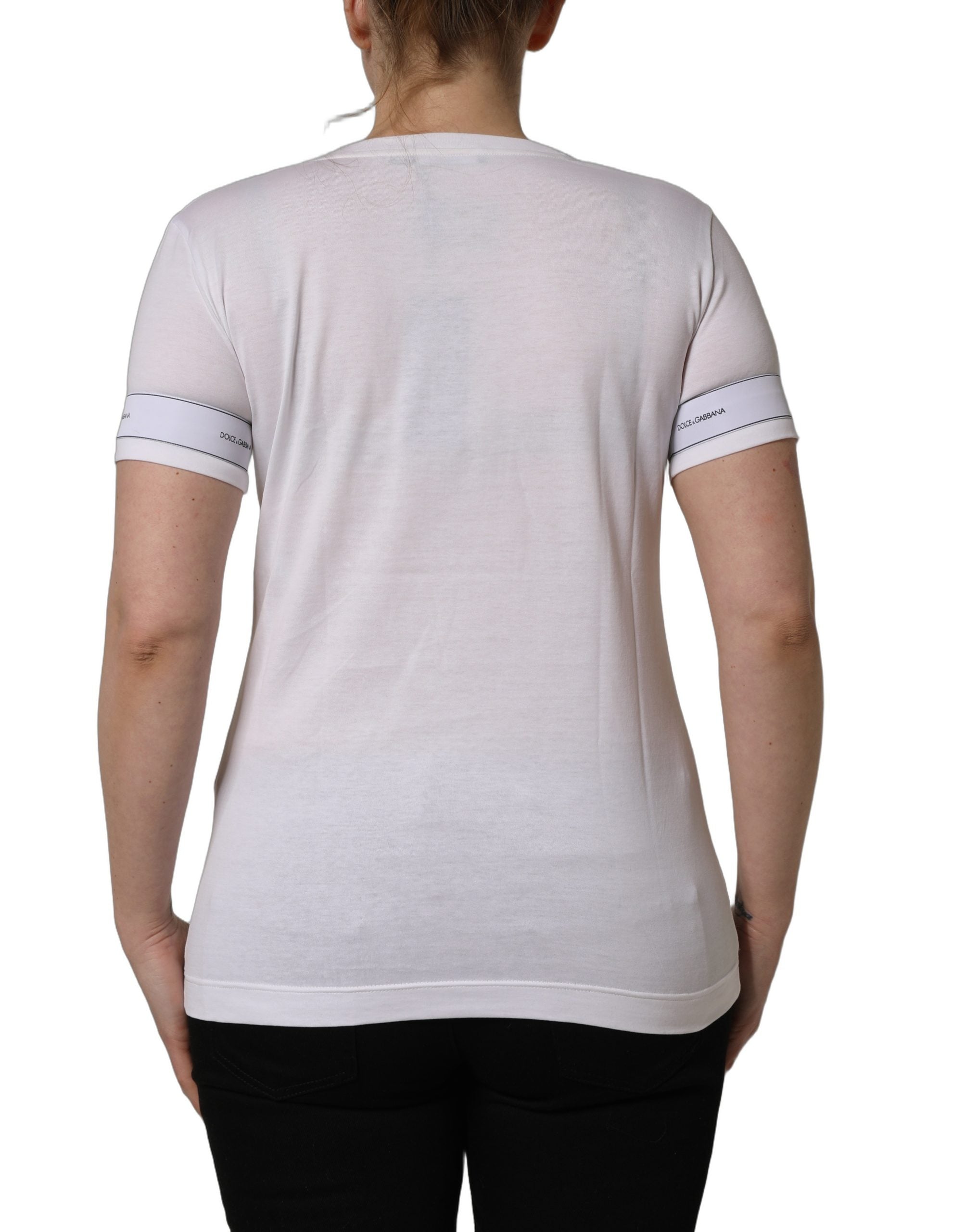Dolce & Gabbana Weißes D&G WE LOVE JAPAN Print Baumwoll-T-Shirt