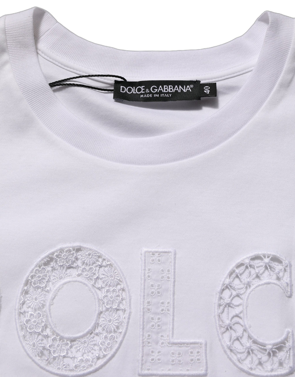 Dolce & Gabbana Weißes Rundhals-T-Shirt ohne Ärmel mit Logo
