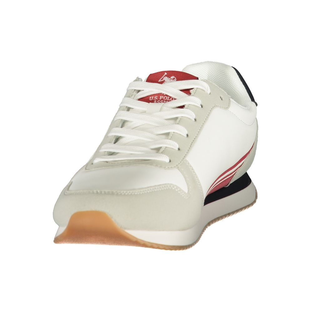 U.S. POLO ASSN. Herren-Sneaker aus weißem Polyurethan