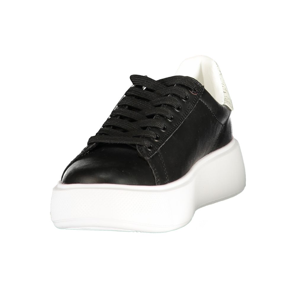 U.S. POLO ASSN. Schwarzer Damen-Sneaker aus Polyurethan