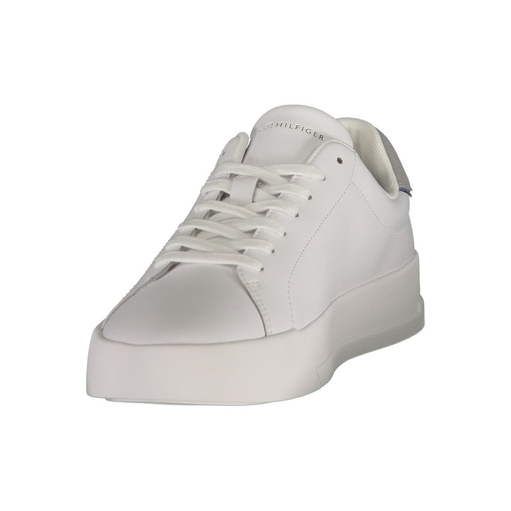 Tommy Hilfiger Herren-Sneaker aus weißem Polyurethan