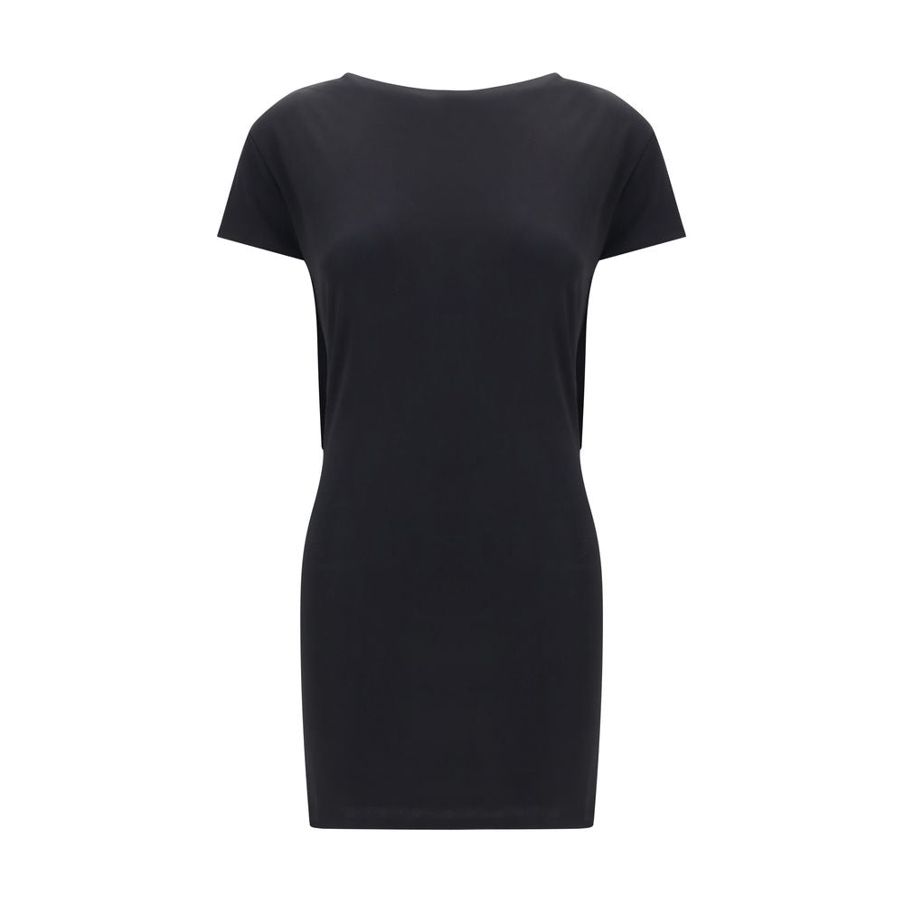 Jacquemus Schwarzes Viskose-Freizeitkleid