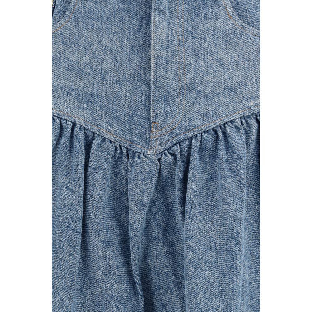 Ganni Blaue Jeansrock