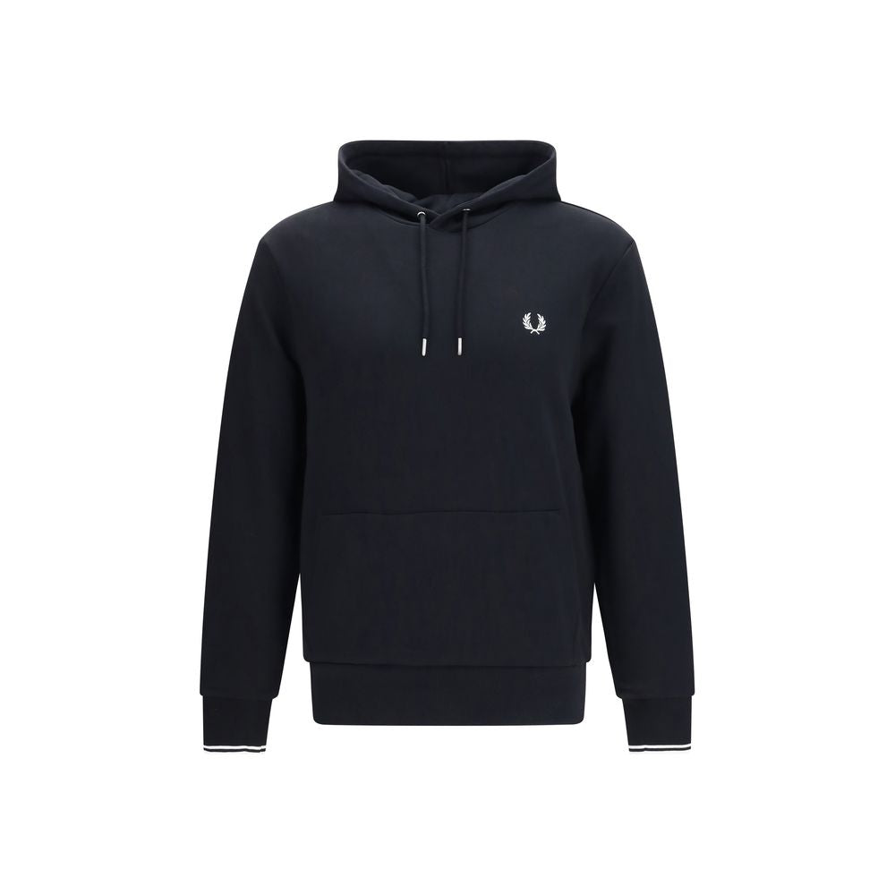 Fred Perry Schwarzer Baumwoll-Sweatshirt
