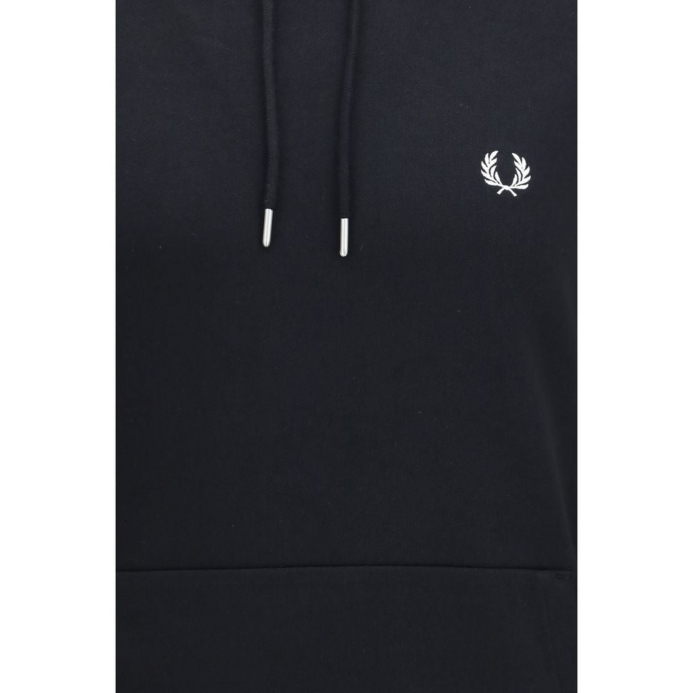 Fred Perry Schwarzer Baumwoll-Sweatshirt