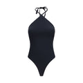 Jacquemus Schwarzer Einteiler aus Nylon