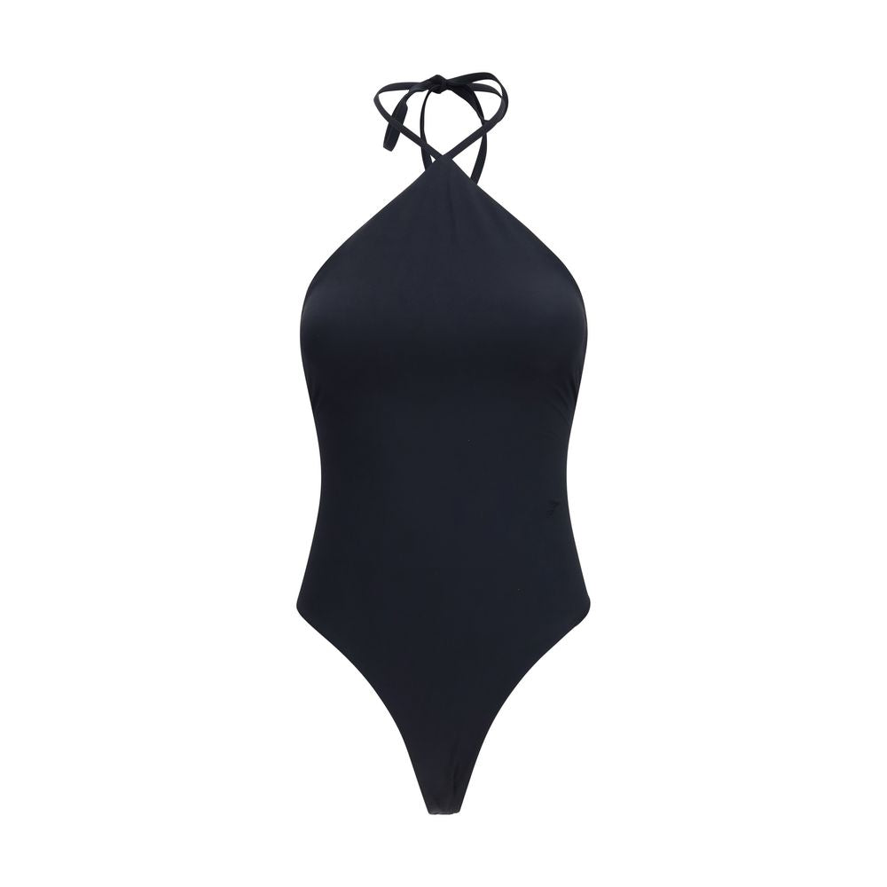Jacquemus Schwarzer Einteiler aus Nylon