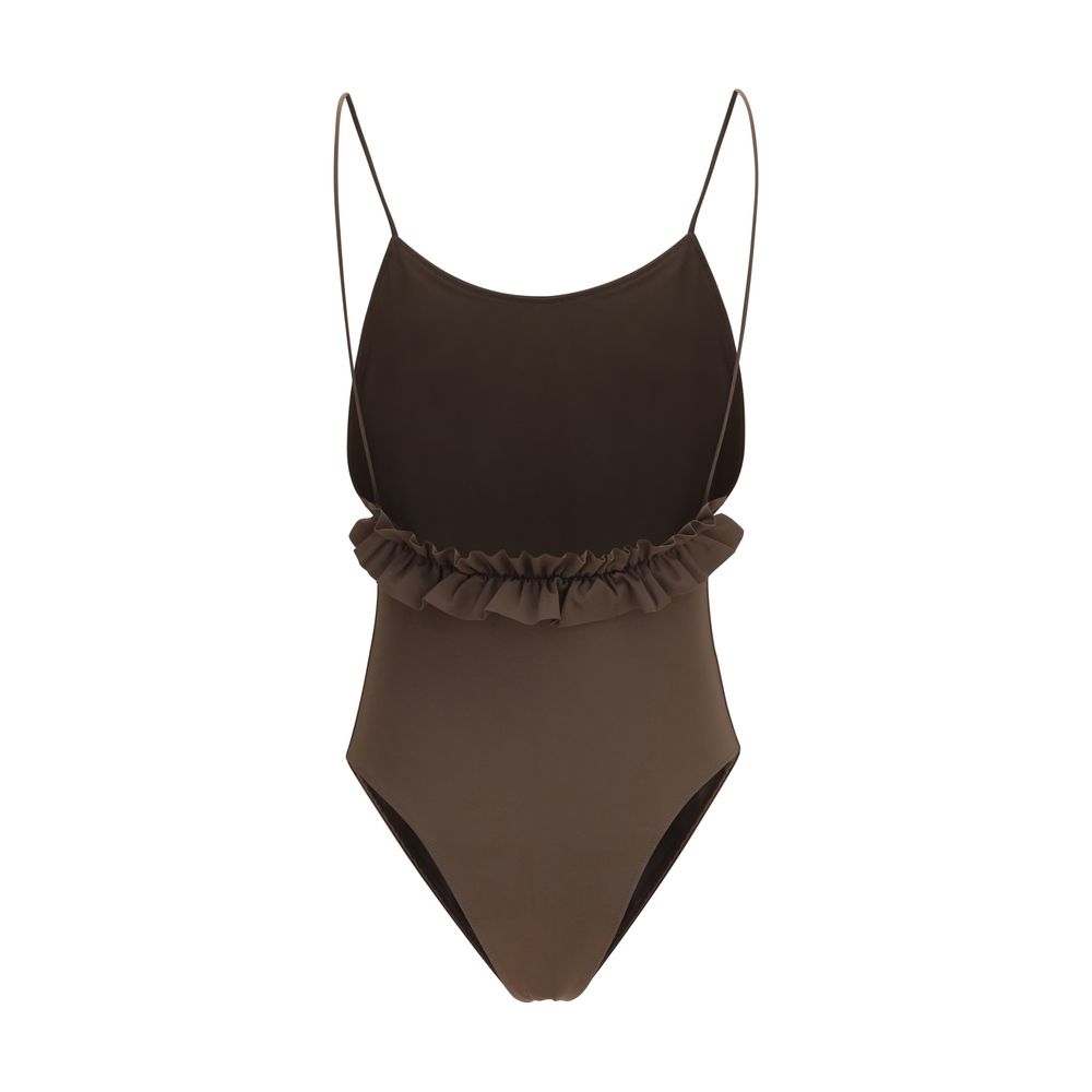 Jacquemus Brauner Einteiler aus Polyamid