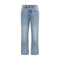 Brunello Cucinelli Blaue Jeans aus Baumwolle im geraden Schnitt