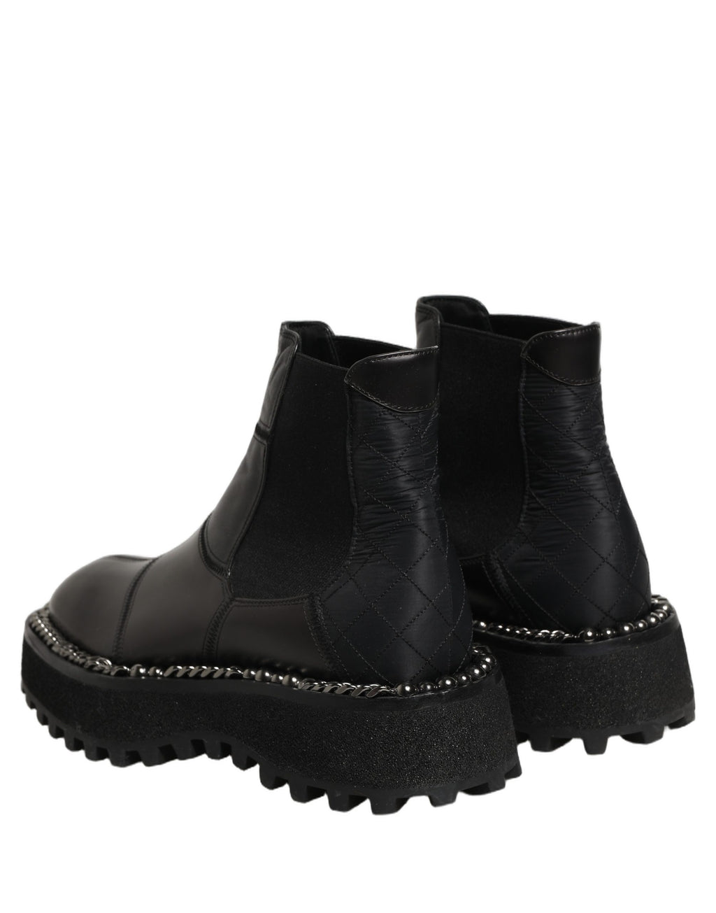 Dolce & Gabbana Schwarze Chelsea Boots aus Leder zum Schlüpfen