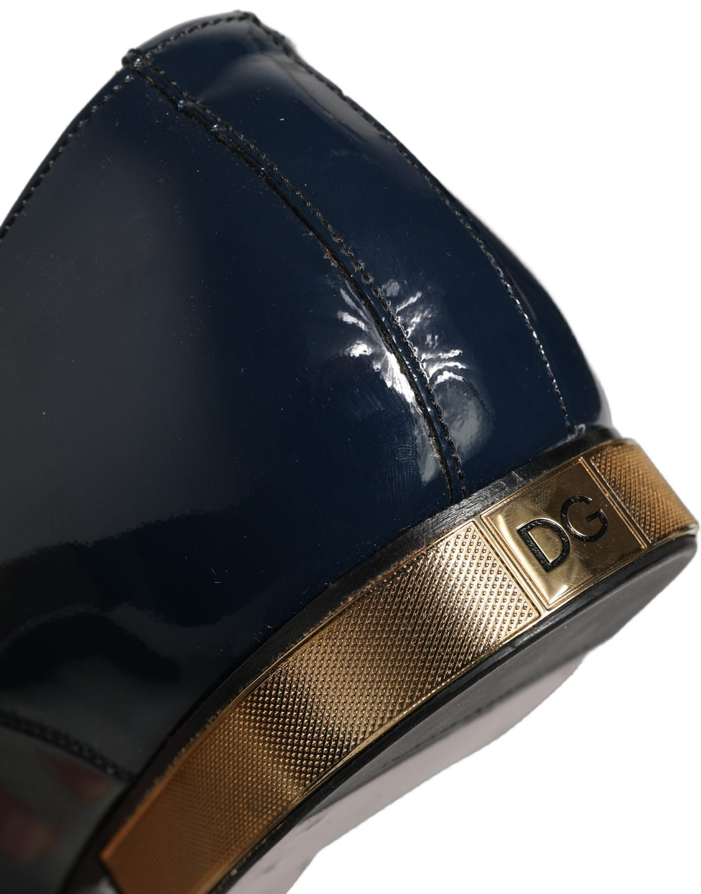 Dolce & Gabbana Blaue verzierte Herren-Derby-Anzugschuhe