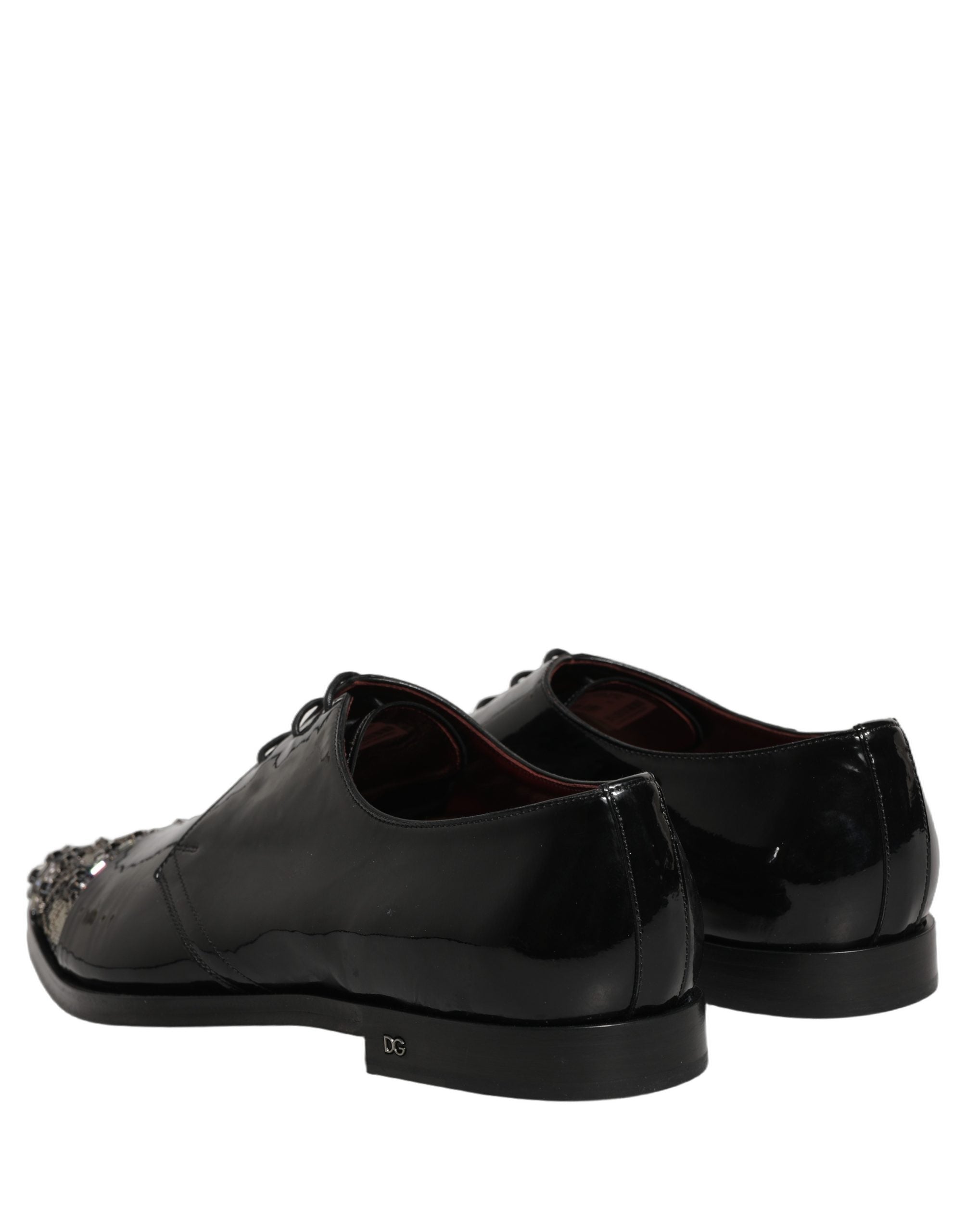 Dolce & Gabbana Schwarze verzierte Derby-Abendschuhe
