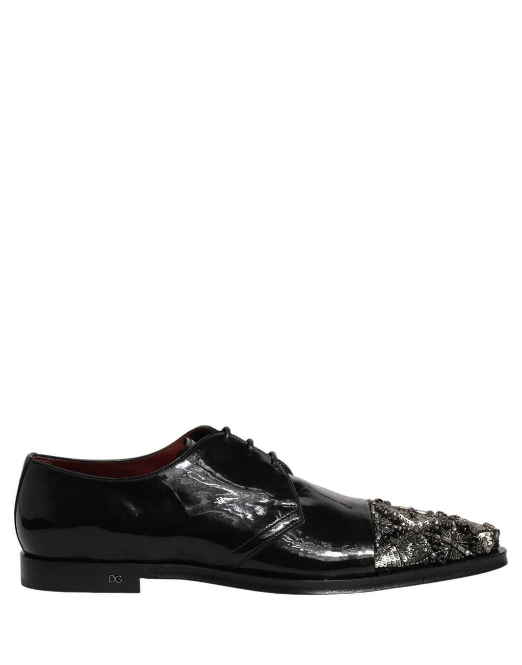 Dolce & Gabbana Schwarze verzierte Derby-Abendschuhe