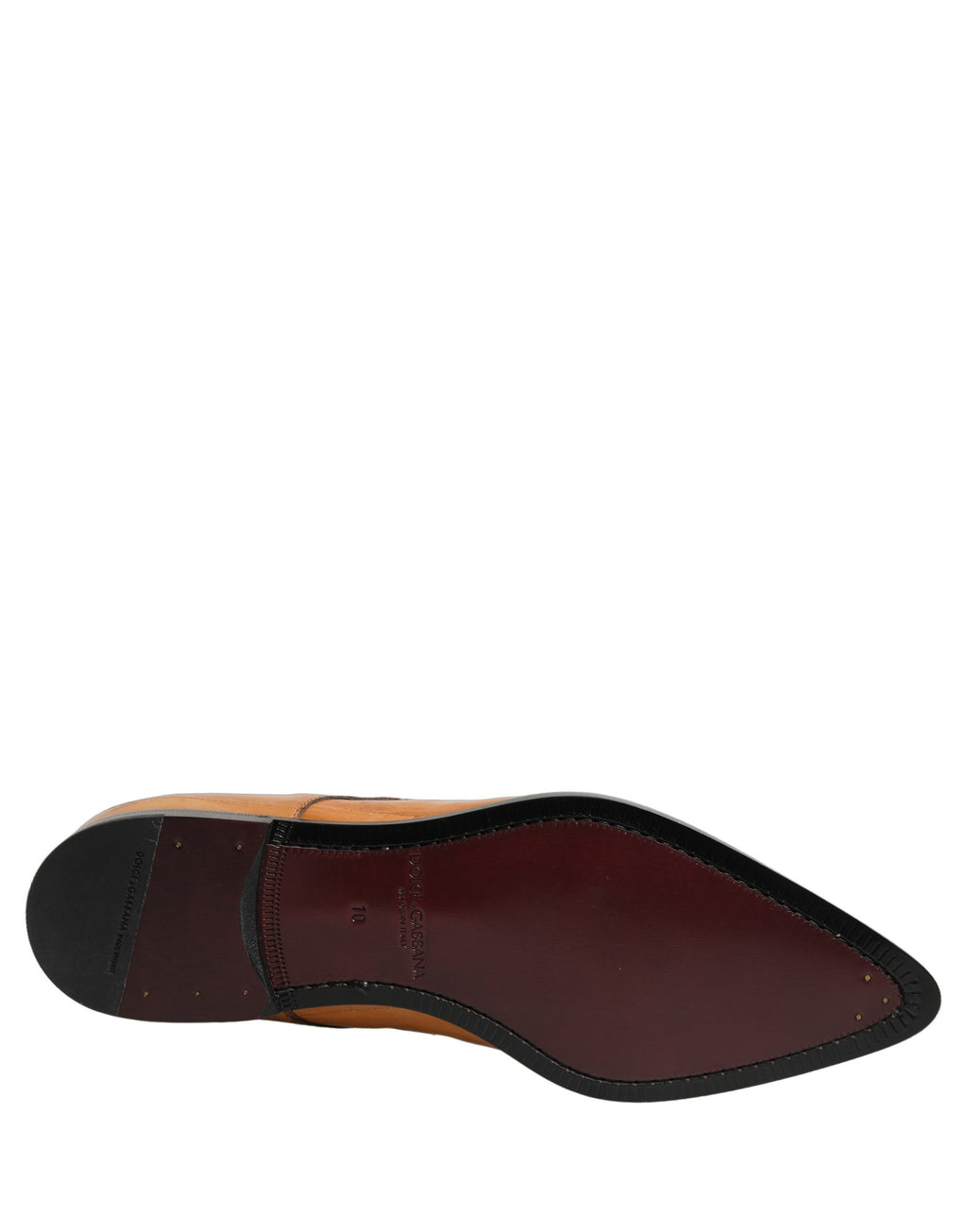 Dolce & Gabbana Braune Schnürschuhe aus Leder für Herren