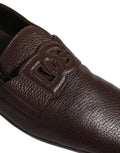 Dolce & Gabbana Braune Mokassins aus Hirschleder