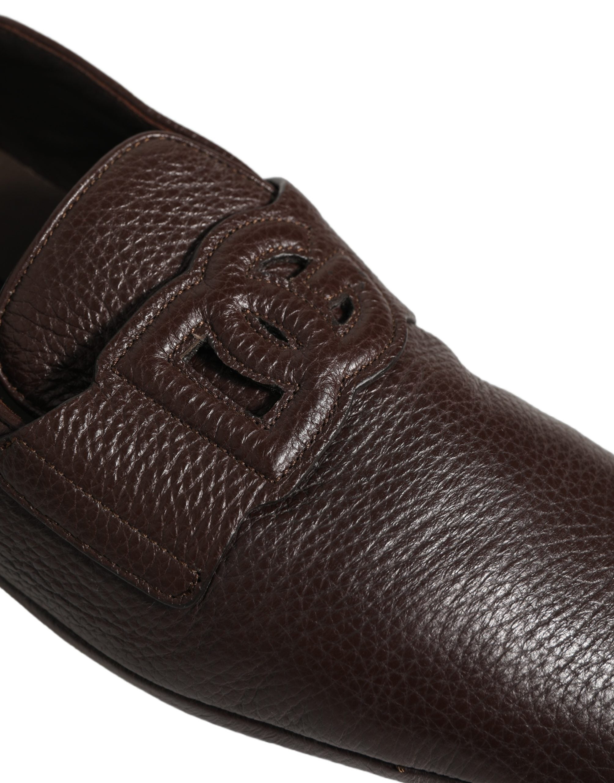 Dolce & Gabbana Braune Mokassins aus Hirschleder