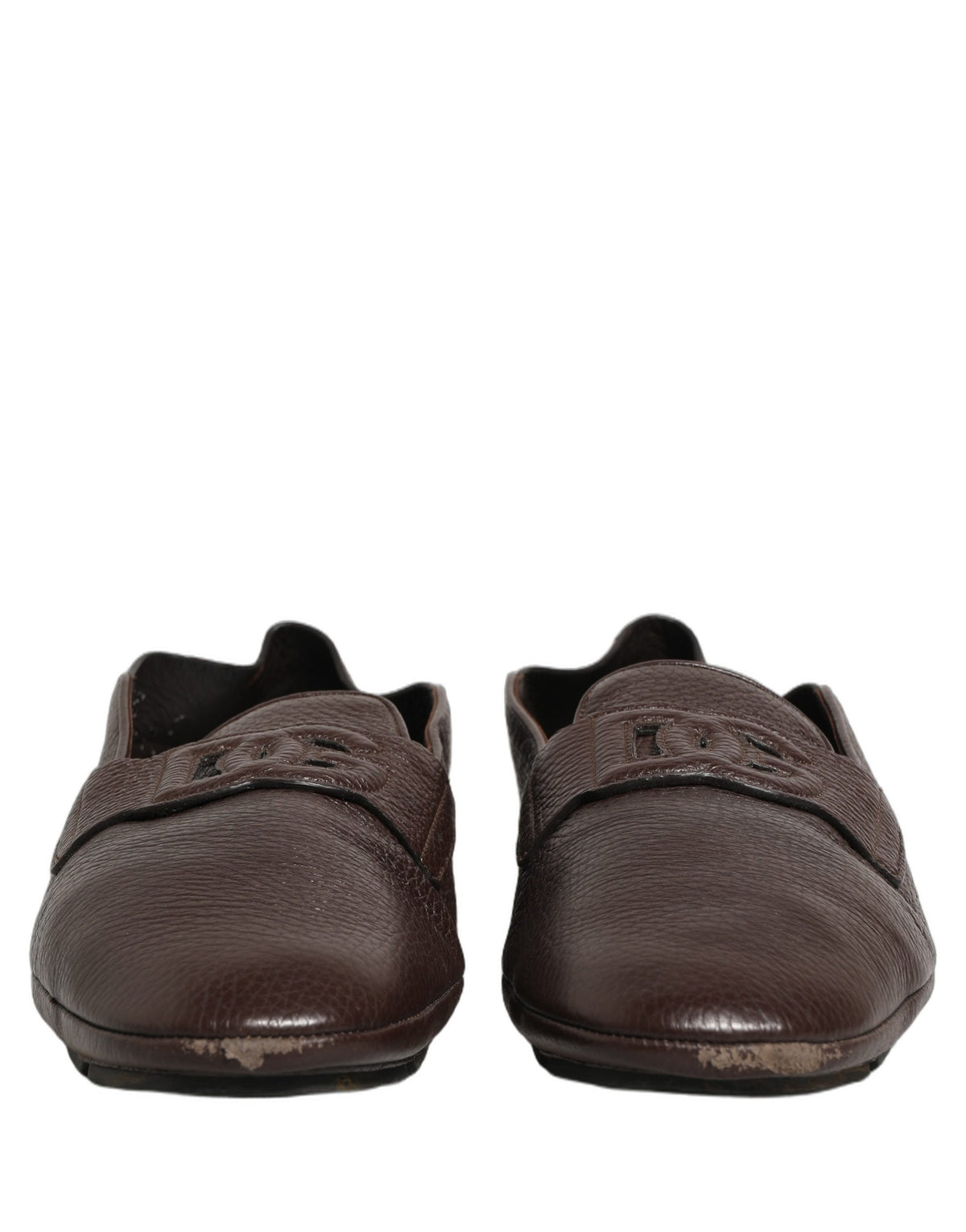 Dolce & Gabbana Braune Mokassins aus Hirschleder