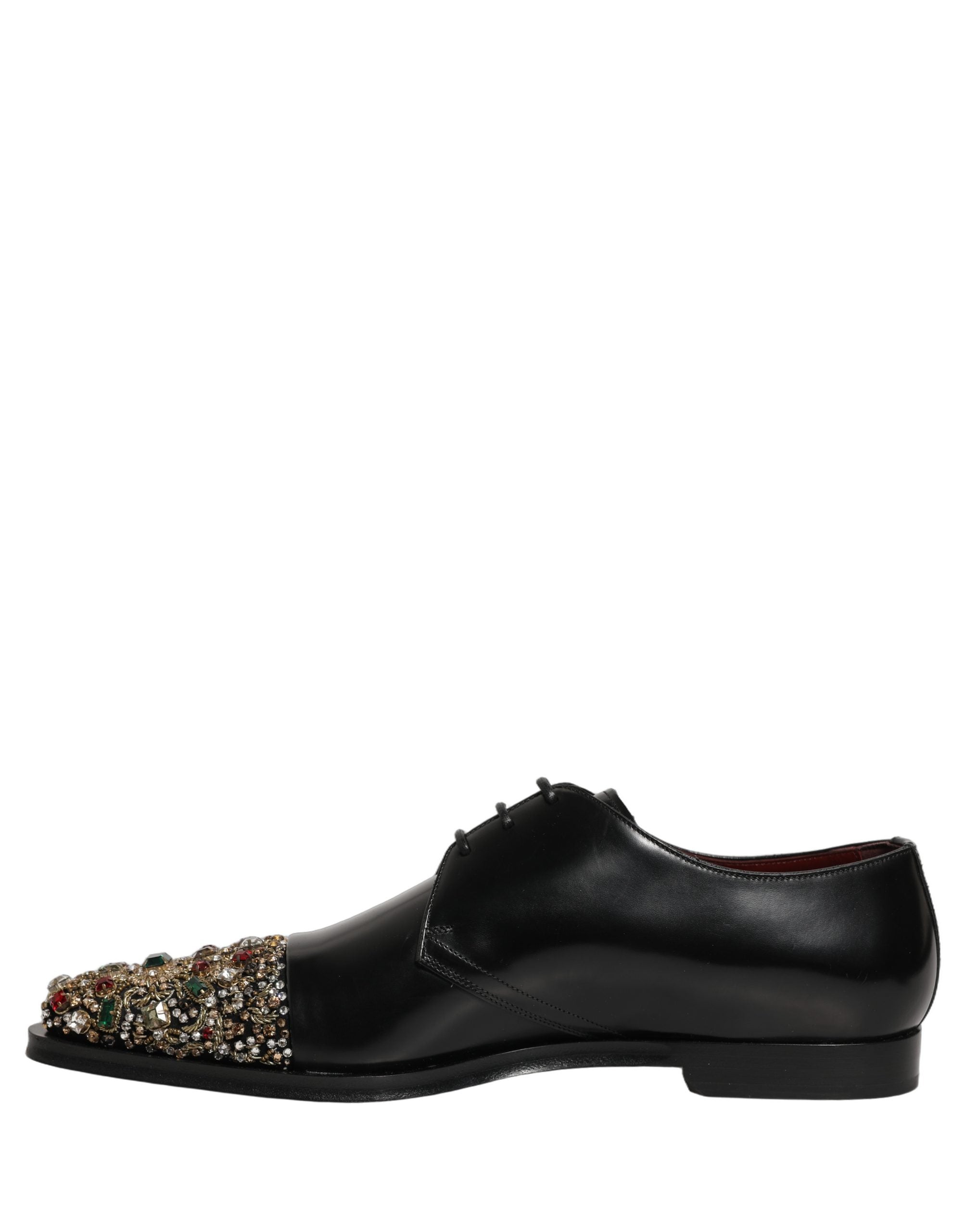Dolce & Gabbana Schwarze verzierte Derby-Abendschuhe