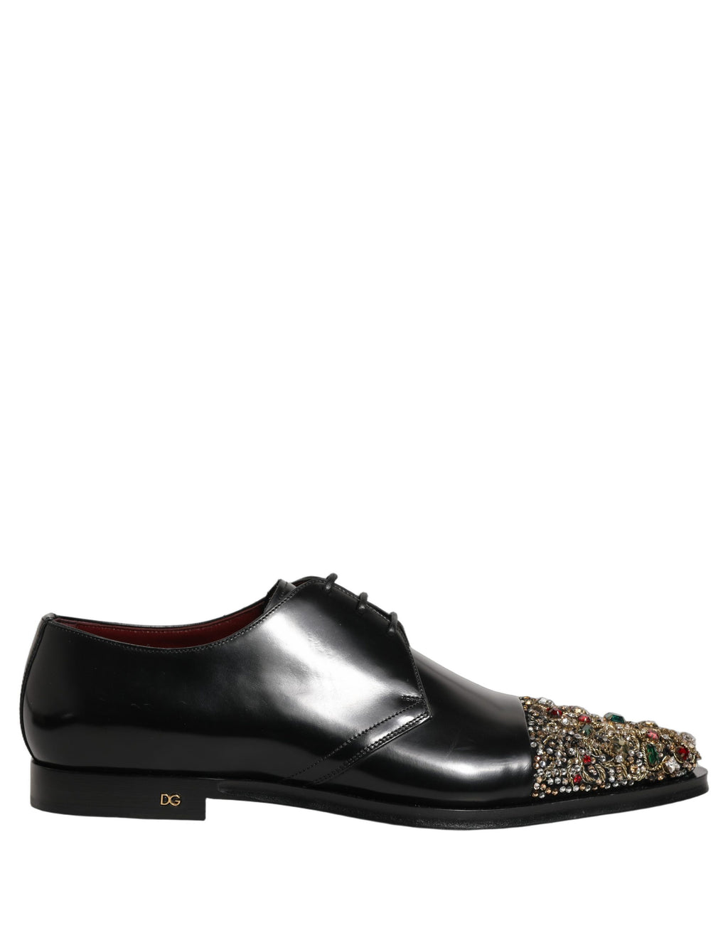 Dolce & Gabbana Schwarze verzierte Derby-Abendschuhe
