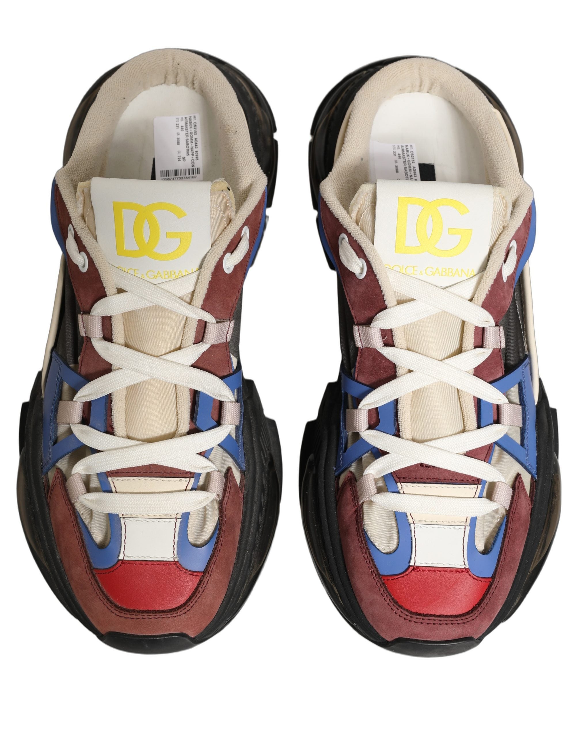 Dolce & Gabbana Multicolor Panelled Airmaster Sneakers Schuhe