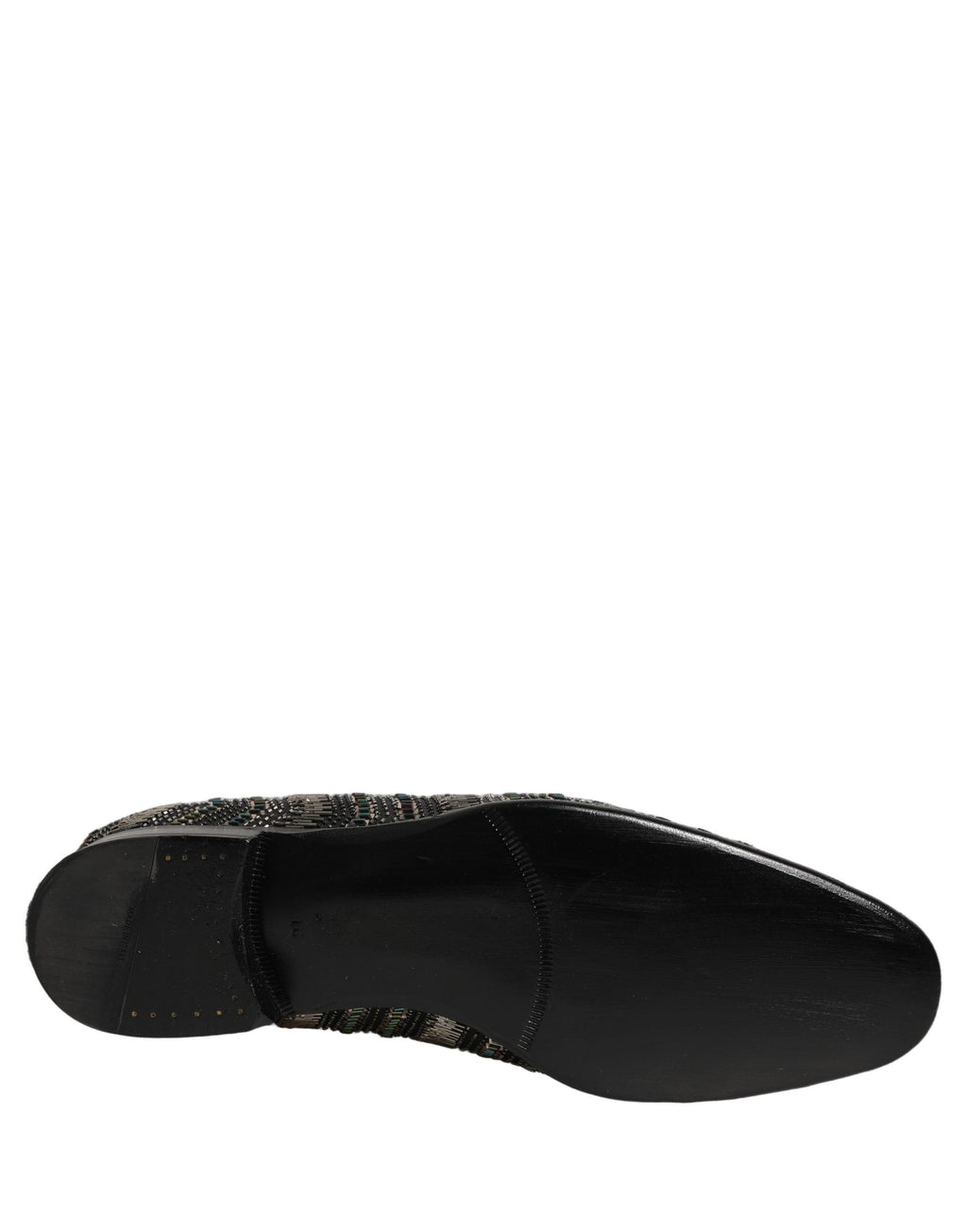 Dolce & Gabbana Schwarze Loafer mit silbernen Verzierungen