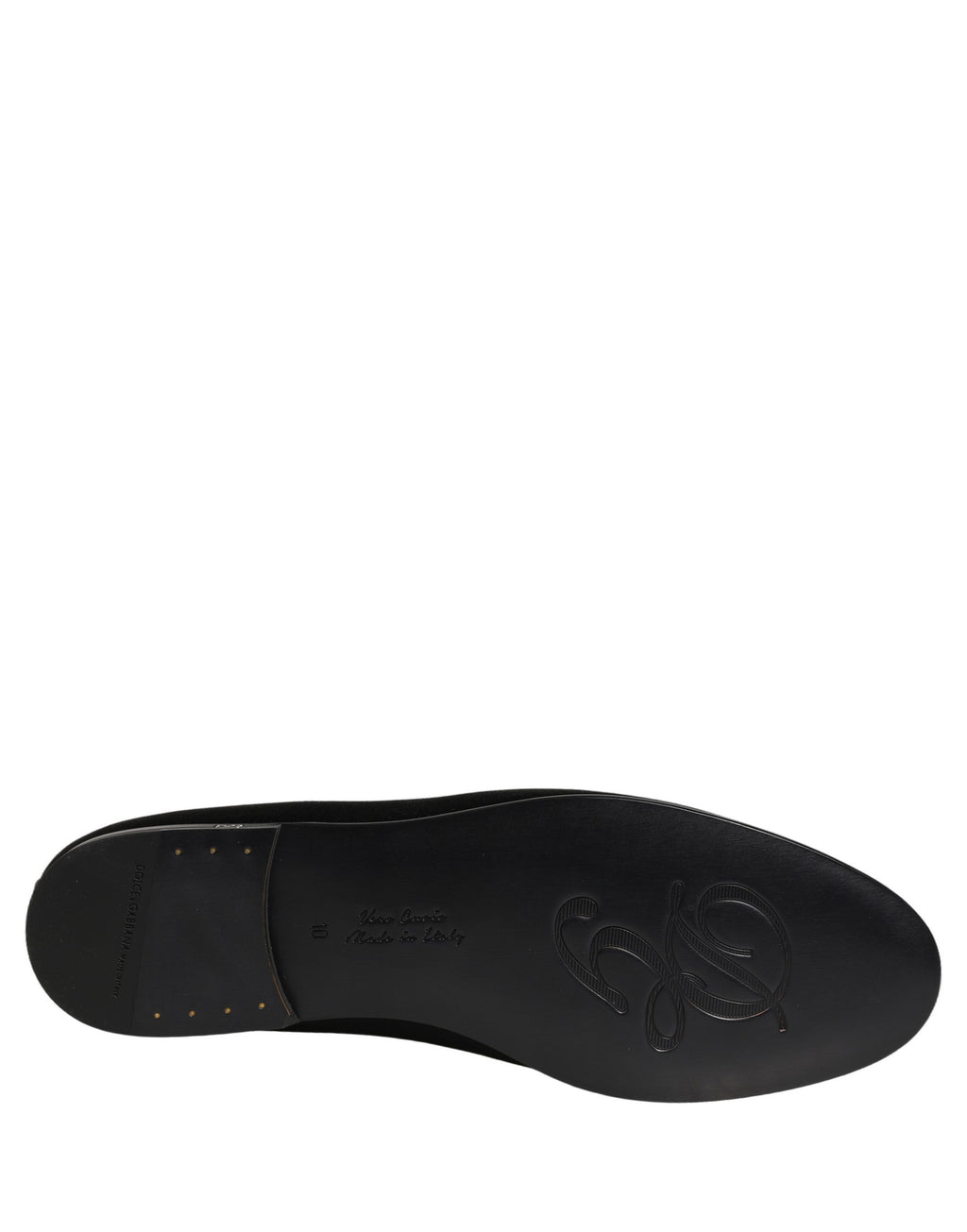 Dolce & Gabbana Schwarze Satin-Loafer mit Logo – Slip-On-Flats