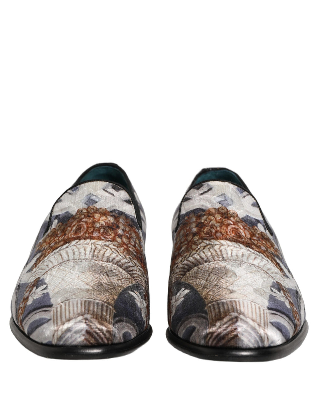 Dolce & Gabbana Multicolor Floral Tapestry Embroidery Loafer Shoes
