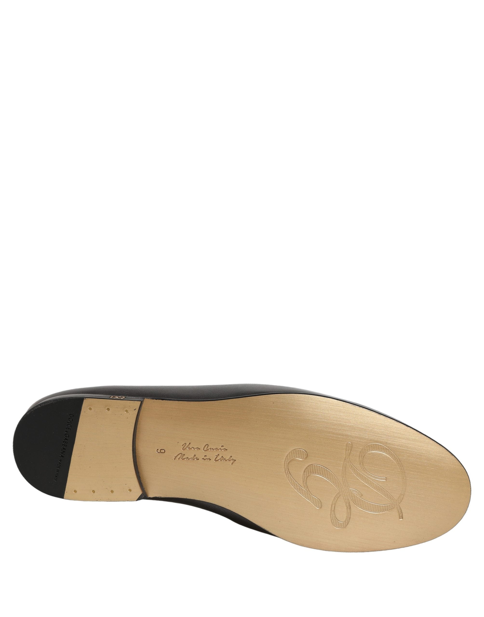 Dolce & Gabbana Silberne DG Logo Loafer aus Leder