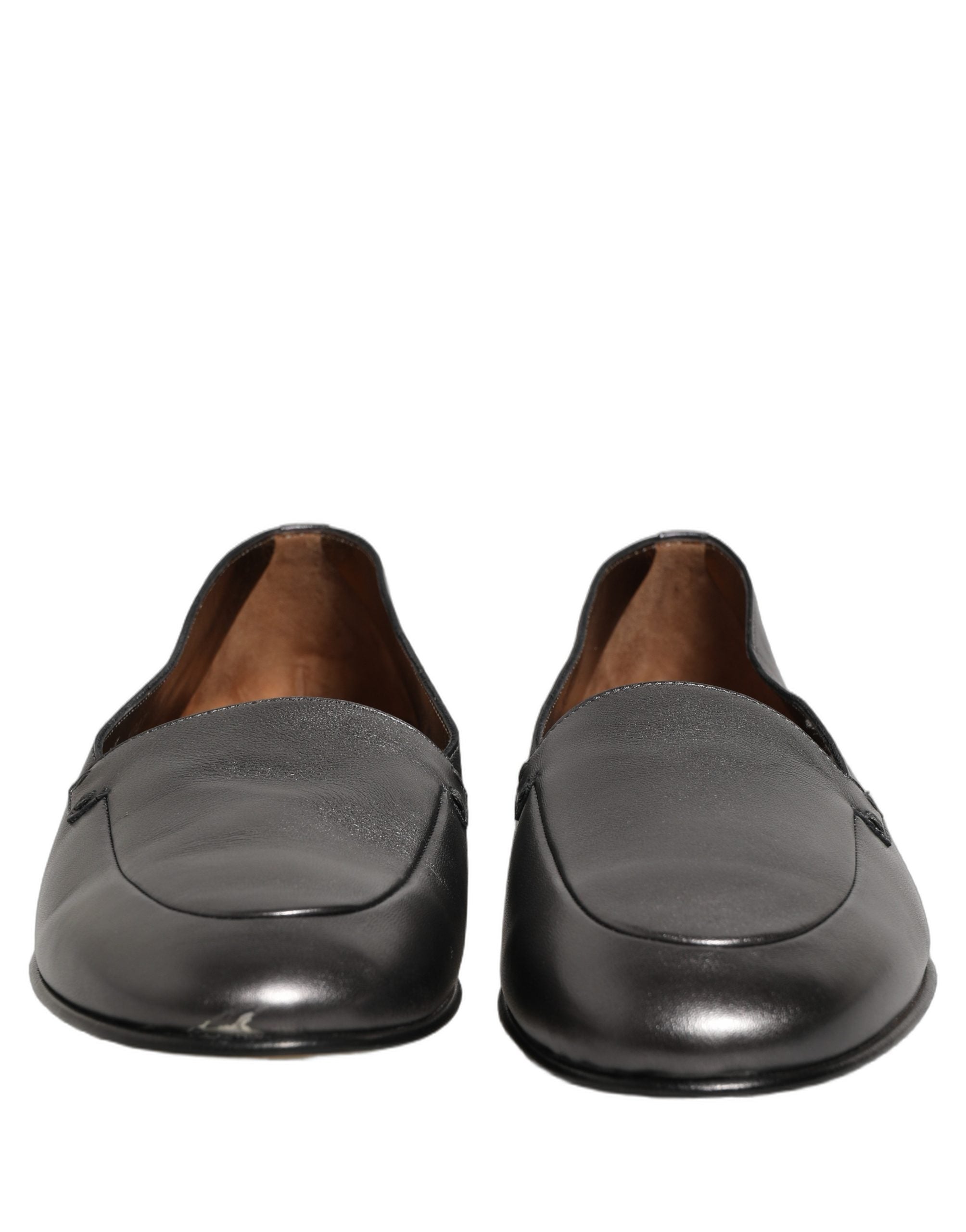 Dolce & Gabbana Silberne DG Logo Loafer aus Leder