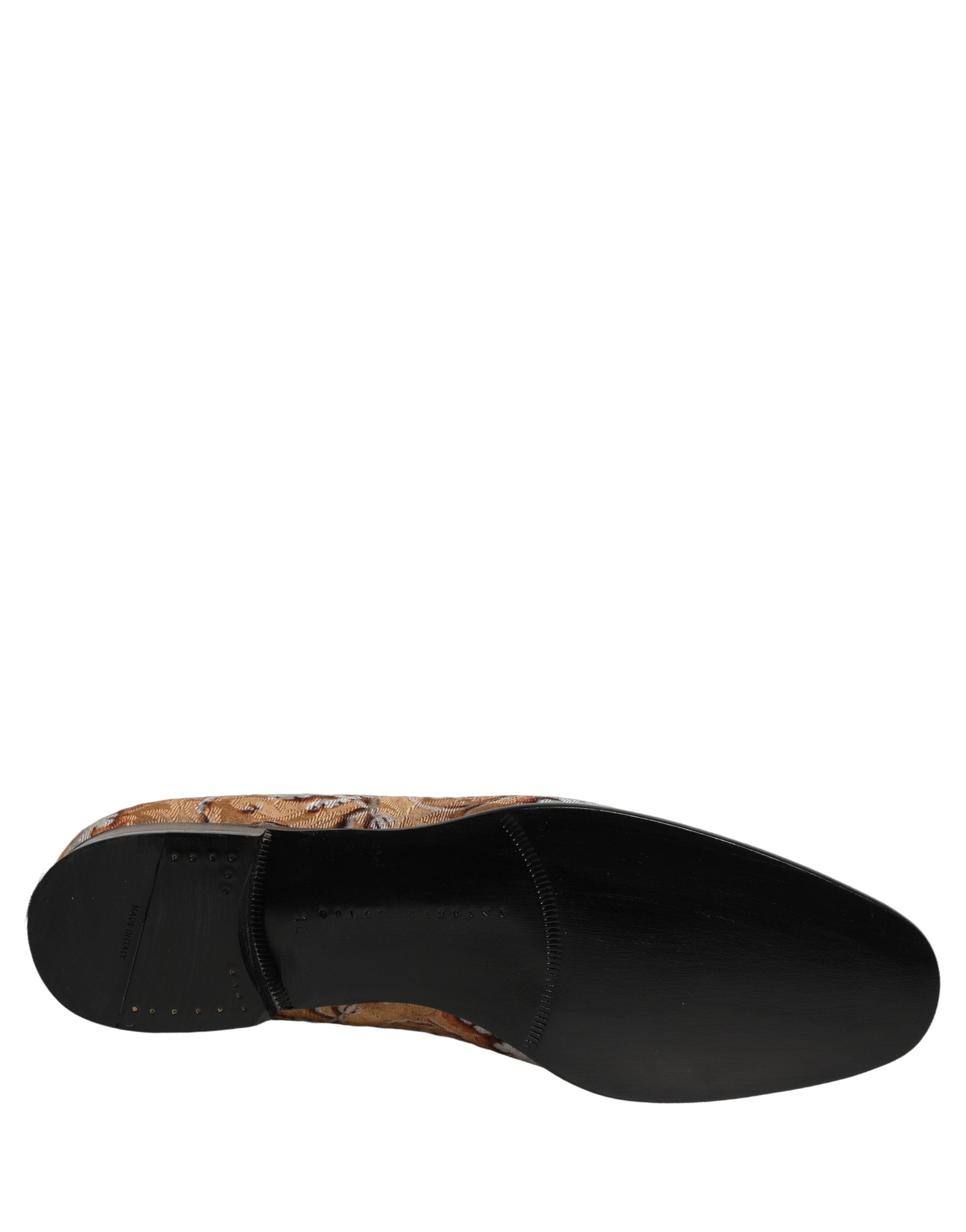 Dolce & Gabbana Goldbrokat-Loafer im Barockstil für Herren