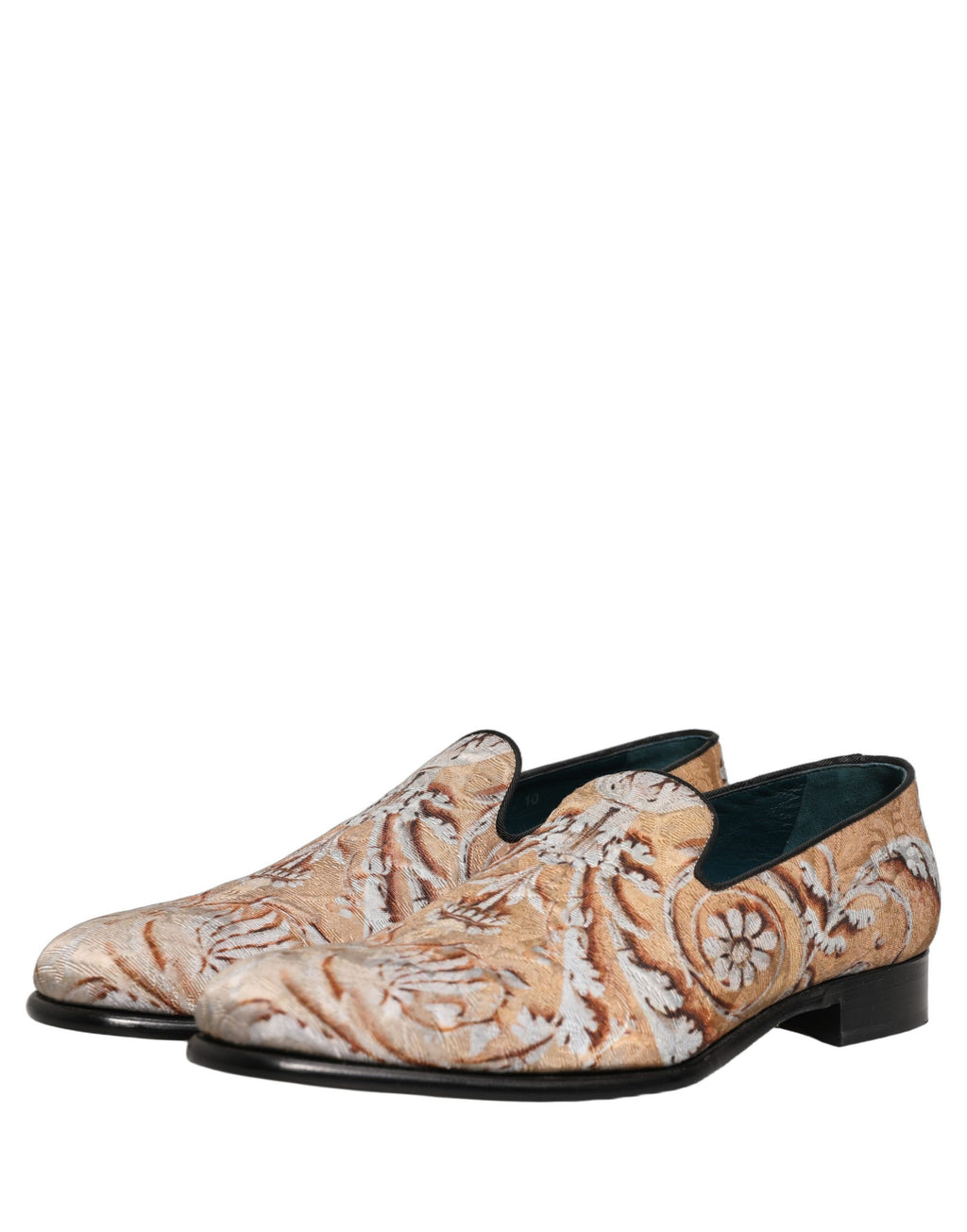 Dolce & Gabbana Goldbrokat-Loafer im Barockstil für Herren