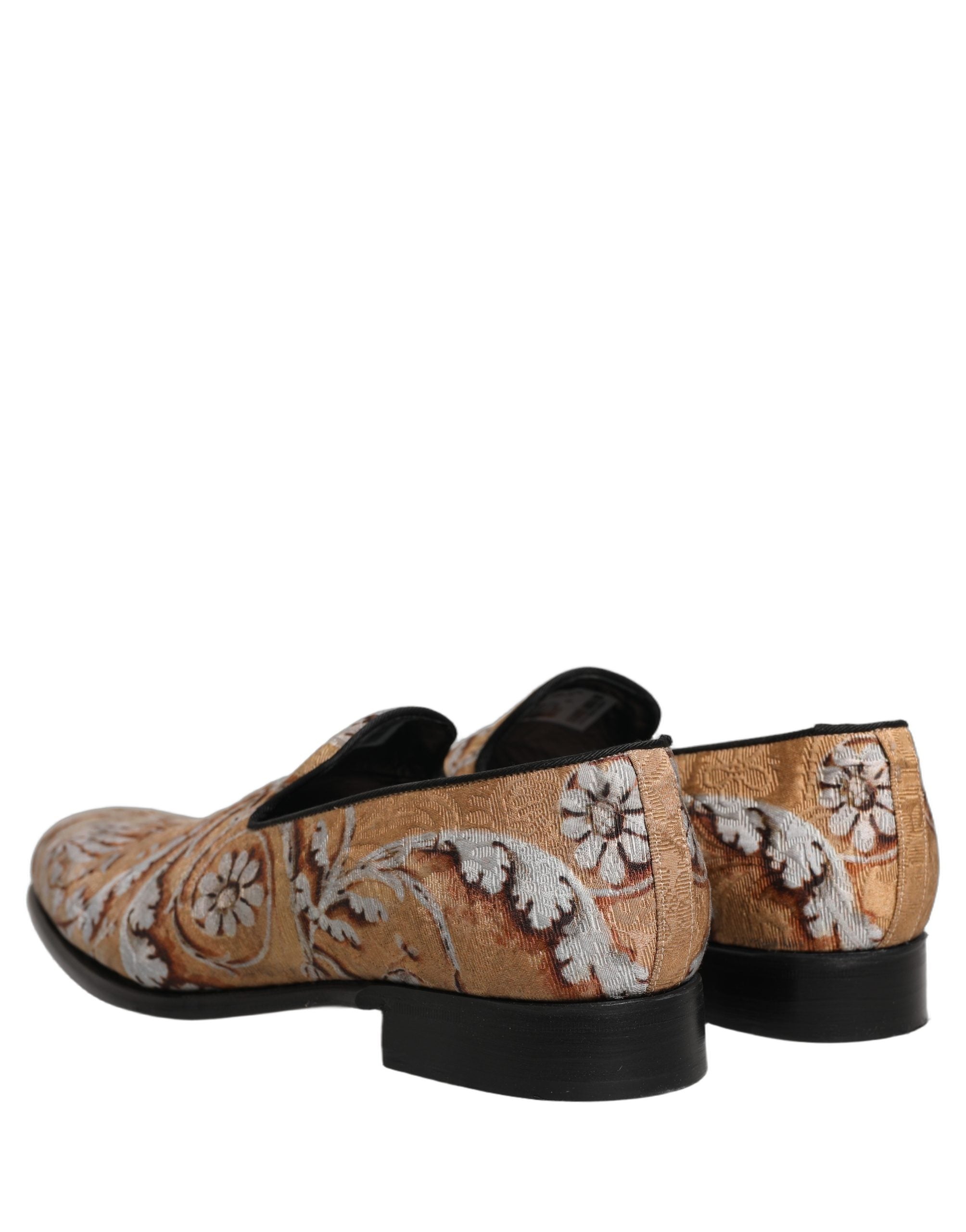 Dolce & Gabbana Goldbrokat-Loafer im Barockstil für Herren