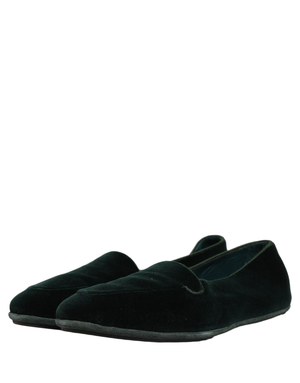 Dolce & Gabbana Grüne Samt-Slipper für Herren