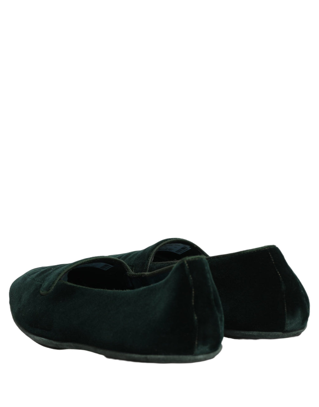 Dolce & Gabbana Grüne Samt-Slipper für Herren