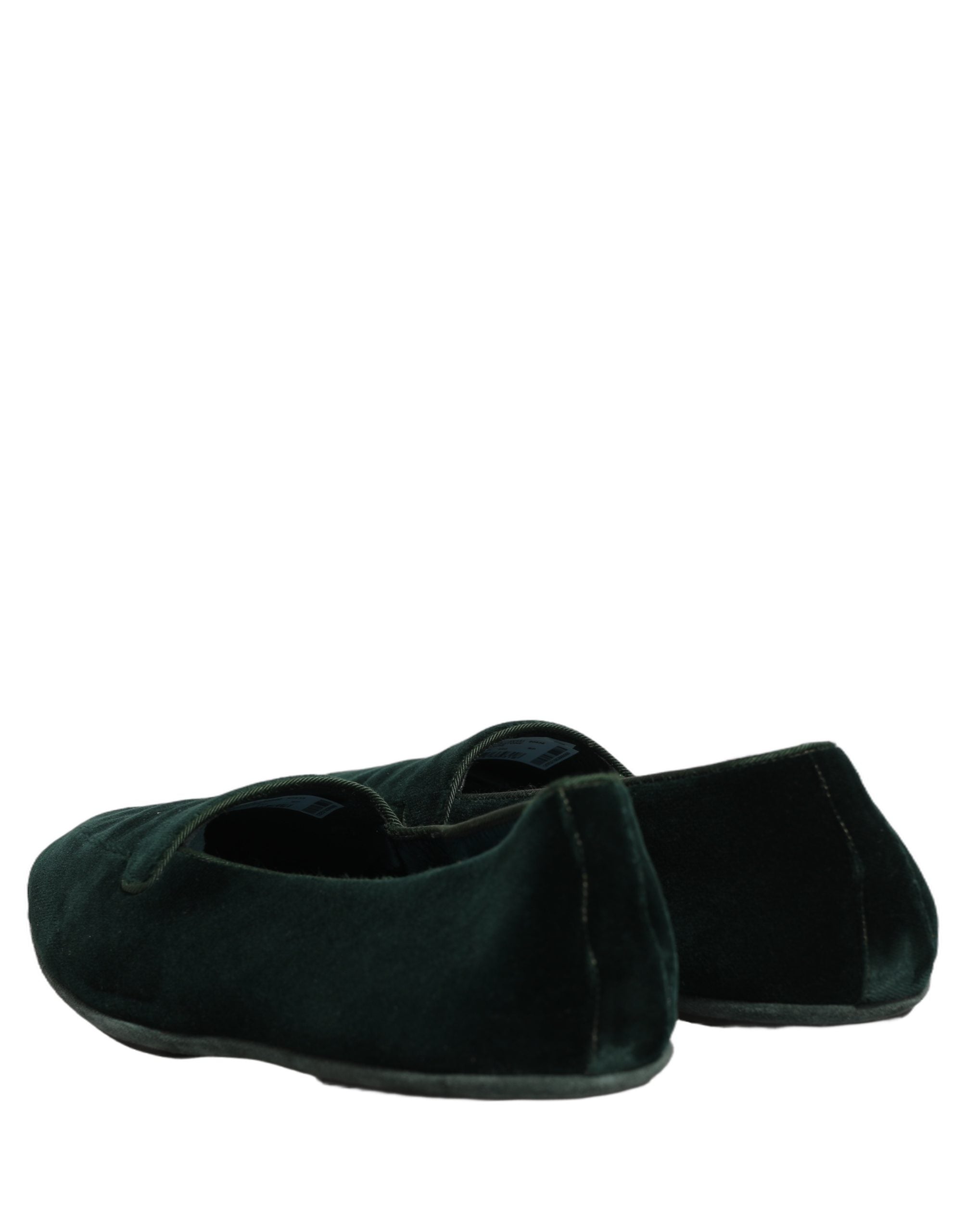 Dolce & Gabbana Grüne Samt-Slipper für Herren