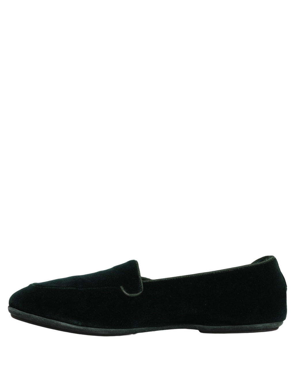 Dolce & Gabbana Grüne Samt-Slipper für Herren